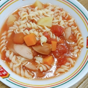 マカロニ入りミネストローネスープ☆食べるスープ